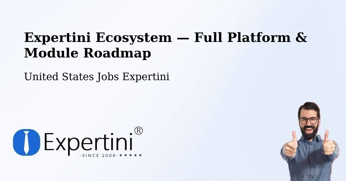 Expertini Ecosystem — Full Platform & Module Roadmap – Hooksett