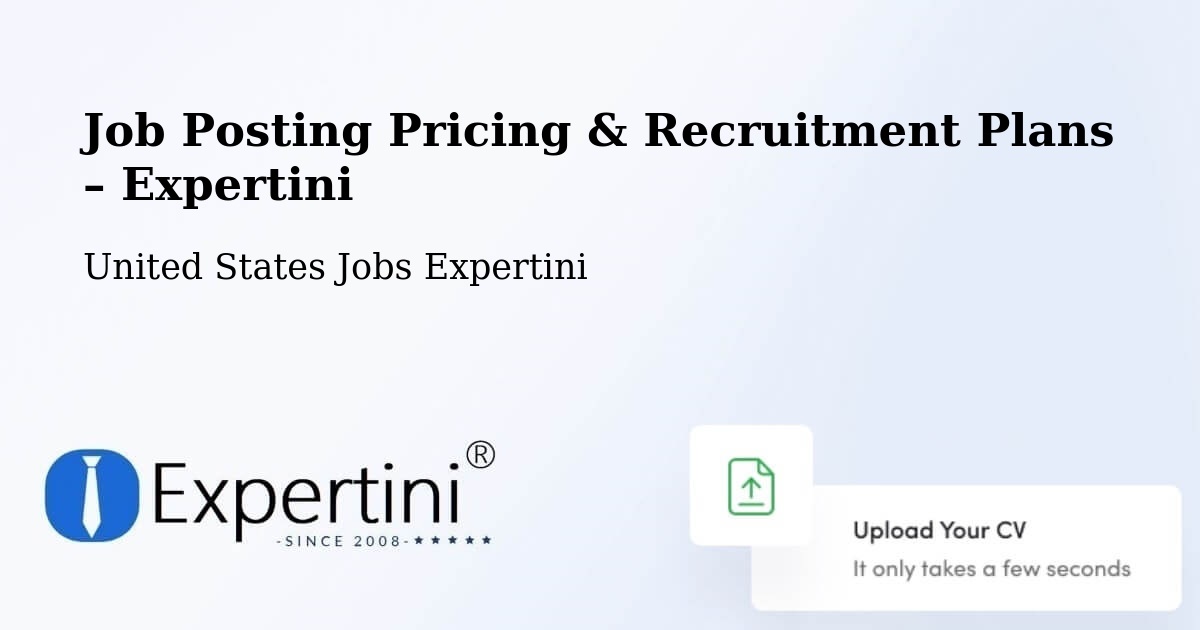 Job Posting Pricing & Recruitment Plans – Hooksett - Hooksett, United States Jobs Expertini